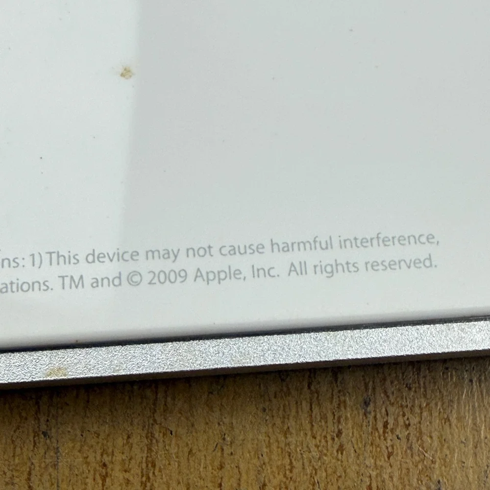 Apple Wireless Keyboard Silver White‎ Bluetooth Model A1314 Mac iPad parts